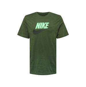 Nike Sportswear Tričko  zelená / čierna / kiwi