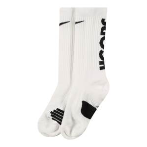 NIKE Športové ponožky 'Elite'  biela / čierna