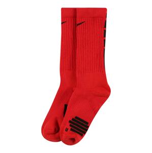 NIKE Športové ponožky  červená / čierna