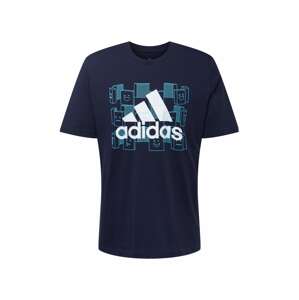 ADIDAS PERFORMANCE Funkčné tričko  námornícka modrá / biela / modrá