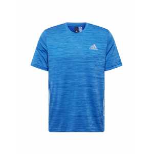 ADIDAS PERFORMANCE Funkčné tričko  sivá / modrá melírovaná