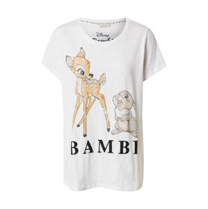 Frogbox Tričko 'Bambi'  biela / svetlohnedá / čierna