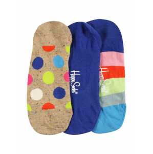 Happy Socks Ponožky  svetlobéžová / indigo / ružová / sivá / neónovo žltá
