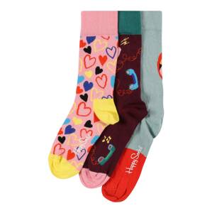 Happy Socks Ponožky  ružová / červená / červeno-fialová / opálová / zmiešané farby
