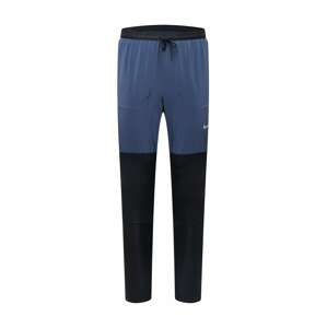 NIKE Športové nohavice 'Phenom Run Division'  modrosivá / čierna