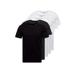JACK & JONES Shirt  biela / čierna / antracitová