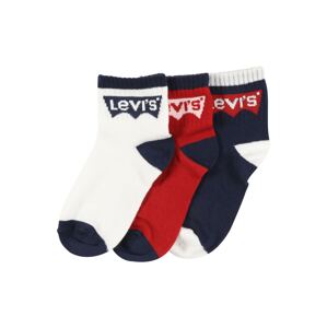 LEVI'S Ponožky 'BATWING'  biela / tmavomodrá / červená / svetloružová