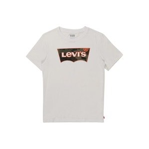 LEVI'S Tričko  biela / oranžová / kaki