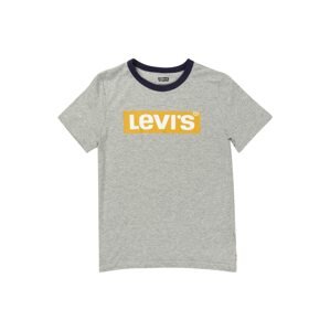 LEVI'S Tričko  sivá melírovaná / biela / žltá / tmavomodrá