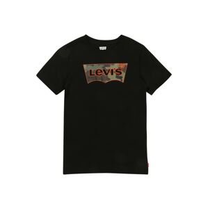 LEVI'S Tričko  čierna / oranžová / kaki