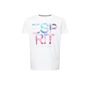 ESPRIT Tričko  biela / modrá / ružová / tmavomodrá
