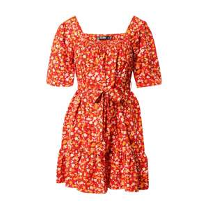 Missguided Letné šaty 'DITSY'  oranžová / červená / biela