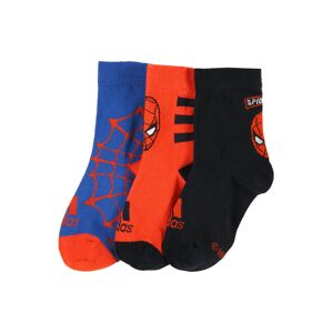 ADIDAS PERFORMANCE Športové ponožky 'SPIDERMAN'  čierna / červená / tmavomodrá / biela
