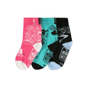ADIDAS PERFORMANCE Športové ponožky  ružová / nefritová / čierna / svetlomodrá