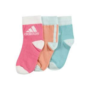 ADIDAS PERFORMANCE Športové ponožky  oranžová / svetloružová / nefritová / prírodná biela