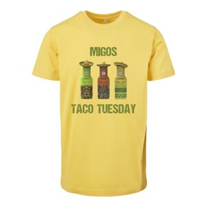 Urban Classics Tričko 'Migos Tuesday Taco'  žltá / zelená / oranžová