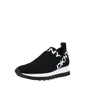 DKNY Slip-on obuv 'ASHTON'  čierna / biela
