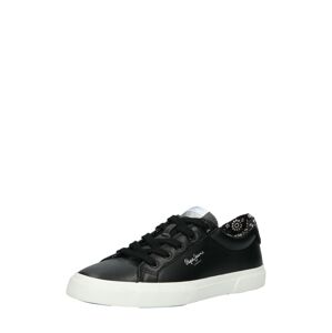 Pepe Jeans Sneaker 'KENTON'  čierna / strieborná / biela