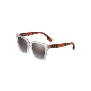 BURBERRY Slnečné okuliare '0BE4335'  sivá / oranžová / červená / čierna / priehľadná