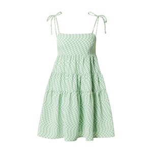 Fashion Union Letné šaty 'Sheryl'  biela / zelená