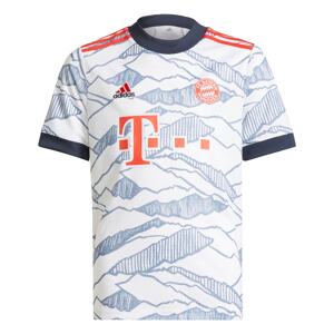 ADIDAS PERFORMANCE Funkčné tričko 'FC Bayern München 21/22'  biela / modrosivá / červená