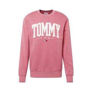Tommy Jeans Mikina  tmavomodrá / rosé / červená / biela