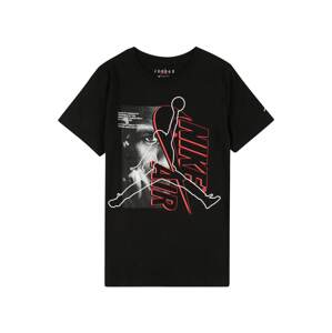 Jordan Tričko 'INSTINCT'  čierna / biela / červená / sivá