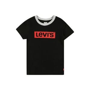 LEVI'S Tričko  sivá / červená / čierna