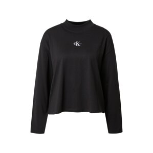 Calvin Klein Jeans Tričko  čierna / biela / dymovo šedá