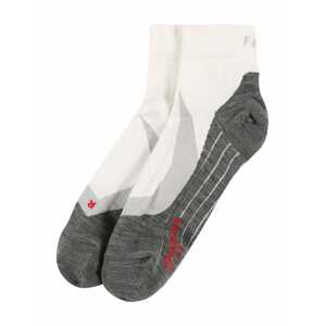 FALKE Športové ponožky  biela / tmavosivá / sivá / červená