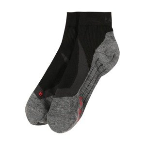 FALKE Športové ponožky  čierna / sivá / červená