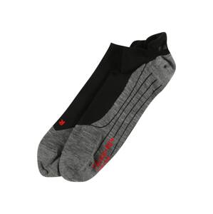 FALKE Športové ponožky  čierna / sivá melírovaná / ohnivo červená
