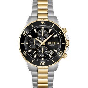 BOSS Black Analógové hodinky  zlatá / čierna / strieborná