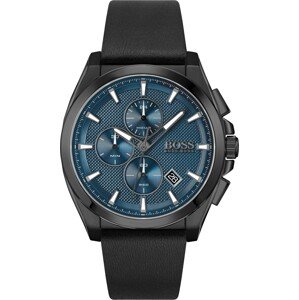 BOSS Casual Analógové hodinky  čierna / modrá