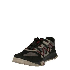TIMBERLAND Športové šnurovacie topánky 'Garrison'  tmavočervená / sivobéžová / antracitová