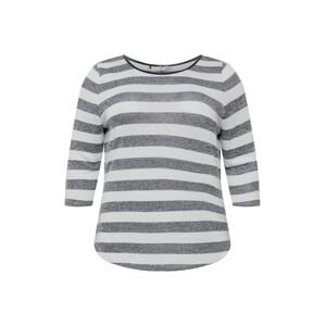 Z-One Shirt 'Elle'  šedobiela / tmavomodrá