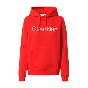 Calvin Klein Mikina  karmínovo červená / biela