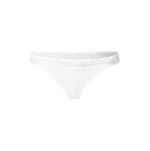 Calvin Klein Underwear Tangá  biela / strieborná