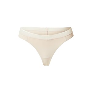 Calvin Klein Underwear Tangá  krémová / svetlobéžová