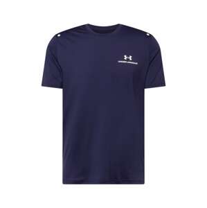 UNDER ARMOUR Funkčné tričko 'Rush Energy'  námornícka modrá / biela
