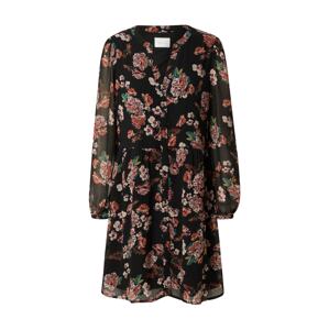 VILA Košeľové šaty 'AMIONE'  čierna / ružová / staroružová / zelená