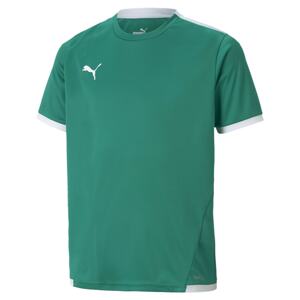 PUMA Funkčné tričko 'teamLIGA'  zelená / biela