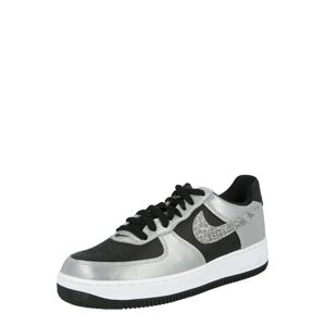 Nike Sportswear Nízke tenisky 'Air Force 1'  čierna / strieborná