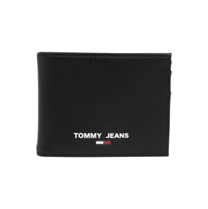 Tommy Jeans Peňaženka 'Essential'  čierna / námornícka modrá / ohnivo červená / biela