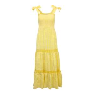 River Island Petite Letné šaty  žltá / biela