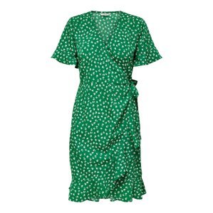 ONLY Letné šaty 'Olivia'  zelená / biela