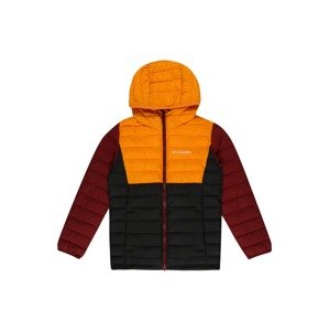 COLUMBIA Outdoorová bunda  čierna / tmavočervená / oranžová