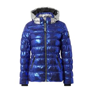 Soccx Prechodná bunda  modrá / strieborná