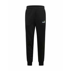 PUMA Športové nohavice  čierna / biela / zelená