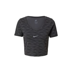 Nike Sportswear Tričko  čierna melírovaná / čierna / biela